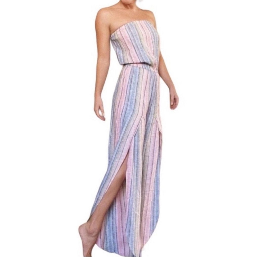 DREW Pastel Rainbow Striped Dress